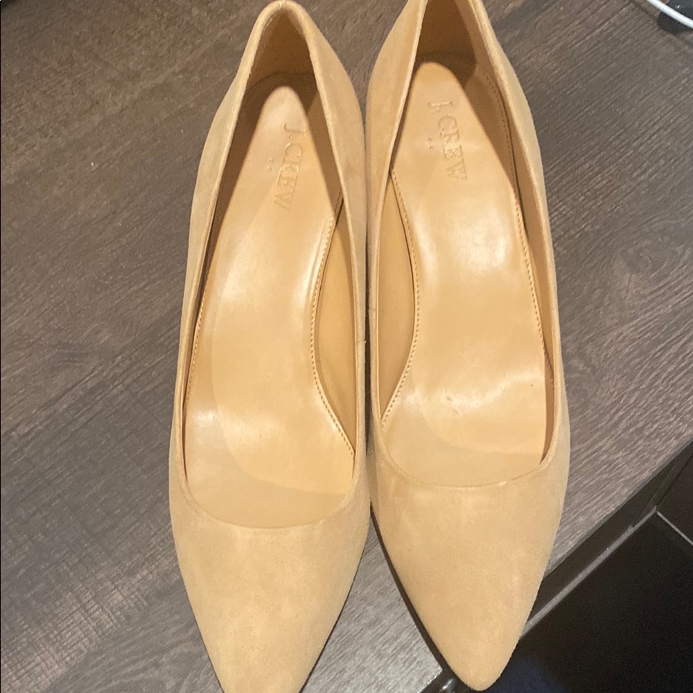 J. Crew Women's Tan Suede Pumps